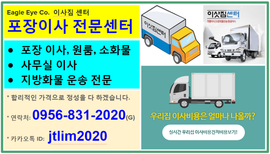 마닐라 기타 이글아이 포장이사 전문센터